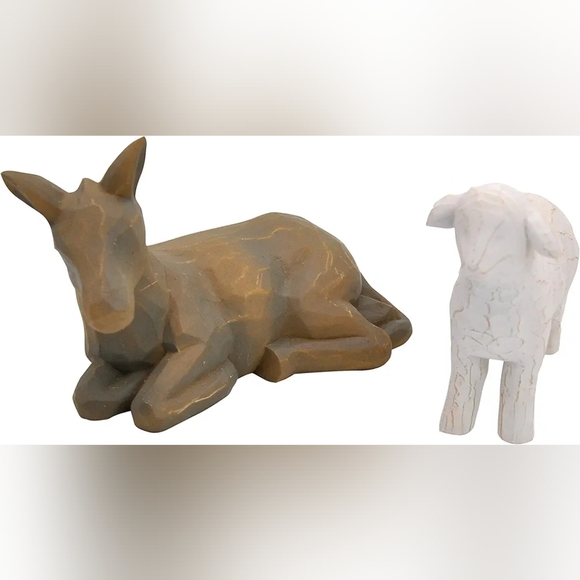 Joyin NIB Sculpted 4pc Christmas Story Nativity Decoration Set - Picture 8 of 11